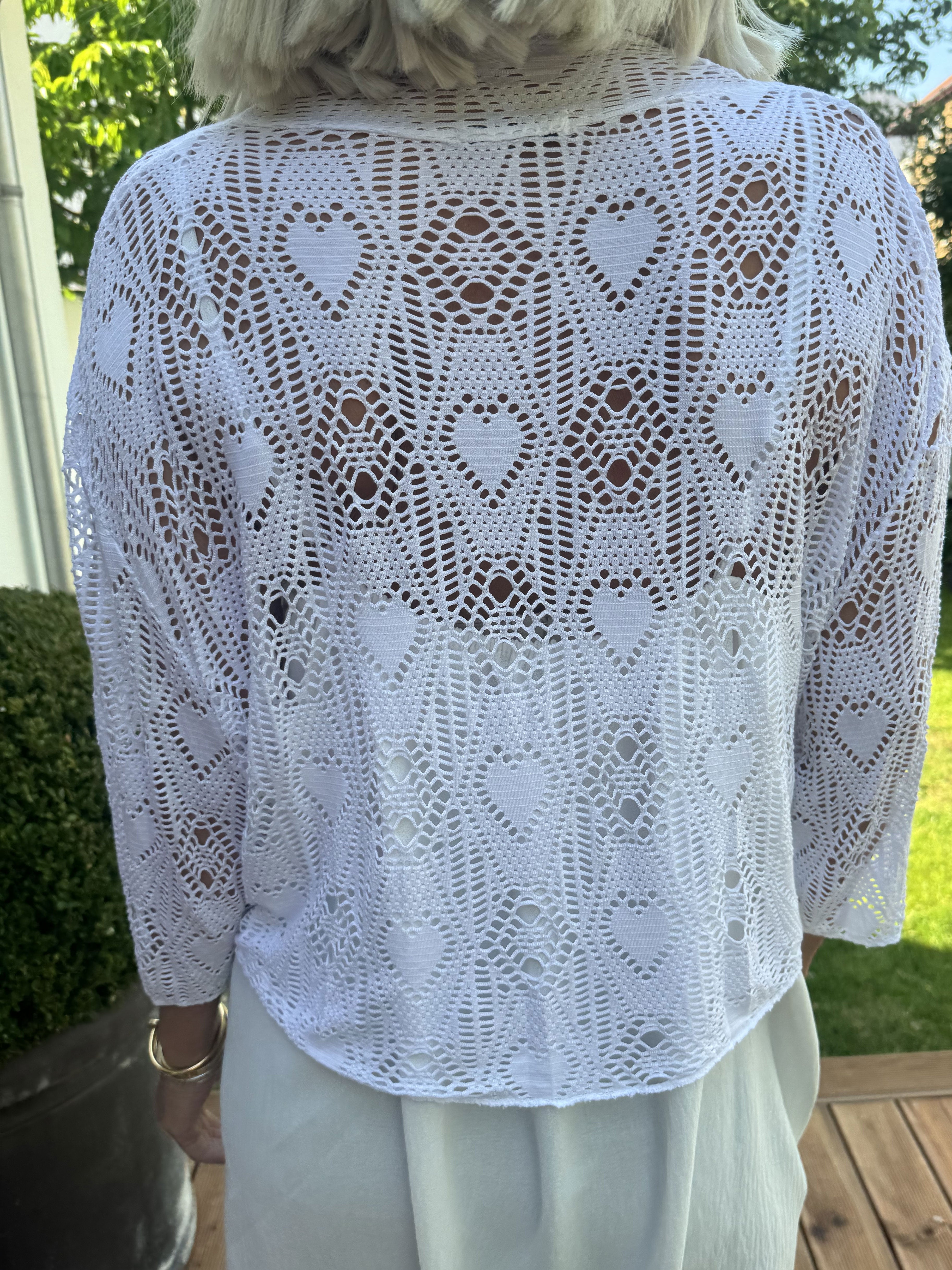 Castilla - Kort hæklet cardigan